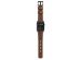 Nomad Bracelet en cuir moderne Apple Watch Series 1-10 / SE / Ultra (2) - 42/44/45/46/49 mm - Marron/Noir