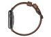 Nomad Bracelet en cuir moderne Apple Watch Series 1-10 / SE / Ultra (2) - 42/44/45/46/49 mm - Marron/Noir