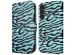 imoshion Étui de téléphone portefeuille Design Samsung Galaxy S23 FE - Black Blue Stripes