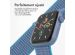 imoshion Bracelet en nylon⁺ Apple Watch Series 1-10 / SE / Ultra (2) - 42/44/45/46/49 mm - Marine Blue