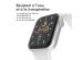 imoshion Bracelet en silicone⁺ Apple Watch Series 1-9 / SE - 38/40/41 mm / Series 10 - 42 mm - White - Taille S/M