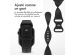 imoshion Bracelet en silicone⁺ Apple Watch Series 1-10 / SE / Ultra (2) - 42/44/45/46/49 mm - Noir - Taille M/L