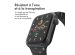 imoshion Bracelet en silicone⁺ Apple Watch Series 1-10 / SE / Ultra (2) - 42/44/45/46/49 mm - Noir - Taille M/L