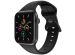 imoshion Bracelet en silicone⁺ Apple Watch Series 1-10 / SE / Ultra (2) - 42/44/45/46/49 mm - Noir - Taille M/L