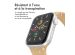 imoshion Bracelet en silicone⁺ Apple Watch Series 1-10 / SE / Ultra (2) - 42/44/45/46/49 mm - Walnut - Taille M/L