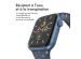 imoshion Bracelet en silicone⁺ Apple Watch Series 1-10 / SE / Ultra (2) - 42/44/45/46/49 mm - Midnight - Taille M/L