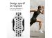 imoshion Bracelet sport⁺ Apple Watch Series 1-9 / SE - 38/40/41 mm / Series 10 - 42 mm - Taille S/M - Pure Platinum & Black