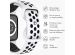 imoshion Bracelet sport⁺ Apple Watch Series 1-9 / SE - 38/40/41 mm / Series 10 - 42 mm - Taille S/M - Pure Platinum & Black