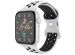 imoshion Bracelet sport⁺ Apple Watch Series 1-9 / SE - 38/40/41 mm / Series 10 - 42 mm - Taille S/M - Pure Platinum & Black