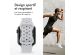 imoshion Bracelet sport⁺ Apple Watch Series 1-9 / SE - 38/40/41 mm / Series 10 - 42 mm - Taille S/M - Pure Platinum & White