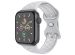 imoshion Bracelet sport⁺ Apple Watch Series 1-9 / SE - 38/40/41 mm / Series 10 - 42 mm - Taille S/M - Pure Platinum & White