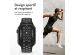 imoshion Bracelet sport⁺ Apple Watch Series 1-9 / SE - 38/40/41 mm / Series 10 - 42 mm - Taille S/M - Black & Anthracite