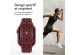 imoshion Bracelet sport⁺ Apple Watch Series 1-9 / SE - 38/40/41 mm / Series 10 - 42 mm - Taille S/M - Wine Red & Black