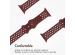 imoshion Bracelet sport⁺ Apple Watch Series 1-9 / SE - 38/40/41 mm / Series 10 - 42 mm - Taille S/M - Wine Red & Black