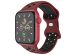 imoshion Bracelet sport⁺ Apple Watch Series 1-9 / SE - 38/40/41 mm / Series 10 - 42 mm - Taille S/M - Wine Red & Black