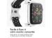 iMoshion Bracelet sport⁺ Apple Watch Series 1-9 / SE - 38/40/41 mm - Taille M/L - Pure Platinum & Black