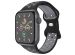 imoshion Bracelet sport⁺ Apple Watch Series 1-10 / SE / Ultra (2) - 42/44/45/46/49 mm - Taille S/M - Black & Anthracite