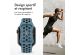 imoshion Bracelet sport⁺ Apple Watch Series 1-10 / SE / Ultra (2) - 42/44/45/46/49 mm - Taille S/M - Celestial Teal & Black