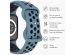 imoshion Bracelet sport⁺ Apple Watch Series 1-10 / SE / Ultra (2) - 42/44/45/46/49 mm - Taille S/M - Celestial Teal & Black