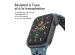 imoshion Bracelet sport⁺ Apple Watch Series 1-10 / SE / Ultra (2) - 42/44/45/46/49 mm - Taille S/M - Celestial Teal & Black