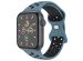 imoshion Bracelet sport⁺ Apple Watch Series 1-10 / SE / Ultra (2) - 42/44/45/46/49 mm - Taille S/M - Celestial Teal & Black