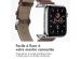 iMoshion Bracelet Cuir Crocodile Apple Watch Series 1-9 / SE - 38/40/41 mm - Brun