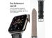 imoshion Bracelet Cuir Crocodile Apple Watch Series 1-10 / SE / Ultra (2) - 42/44/45/46/49 mm - Noir