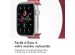 imoshion Bracelet magnétique milanais Apple Watch Series 1-9 / SE - 38/40/41 mm / Series 10 - 42 mm - Taille S - Rouge