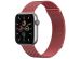 imoshion Bracelet magnétique milanais Apple Watch Series 1-9 / SE - 38/40/41 mm / Series 10 - 42 mm - Taille S - Rouge