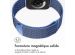 imoshion Bracelet magnétique milanais Apple Watch Series 1-9 / SE - 38/40/41 mm / Series 10 - 42 mm - Taille M - Bleu