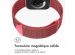 imoshion Bracelet magnétique milanais Apple Watch Series 1-9 / SE - 38/40/41 mm / Series 10 - 42 mm - Taille M - Rouge