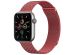 imoshion Bracelet magnétique milanais Apple Watch Series 1-9 / SE - 38/40/41 mm / Series 10 - 42 mm - Taille M - Rouge