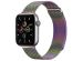 imoshion Bracelet magnétique milanais Apple Watch Series 1-9 / SE - 38/40/41 mm / Series 10 - 42 mm - Taille M - Galaxy