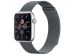 imoshion Bracelet magnétique milanais Apple Watch Series 1-10 / SE / Ultra (2) - 42/44/45/46/49 mm - Taille M - Gris