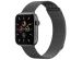 imoshion Bracelet magnétique milanais Apple Watch Series 1-10 / SE / Ultra (2) - 42/44/45/46/49 mm - Taille S - Space Gray