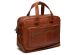 The Chesterfield Brand Sac ordinateur 15-15.6 pouces Singapore - Cuir véritable - Cognac