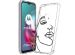 imoshion Coque Design Motorola Moto G30 / G20 / G10 (Power) - Line Art Woman Black