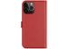 Selencia Étui de téléphone en cuir véritable iPhone 13 Pro Max - Rouge