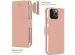 Accezz Étui de téléphone portefeuille Wallet iPhone 13 Pro - Rose Champagne