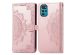 iMoshion Etui de téléphone portefeuille Mandala Motorola Moto G22 - Rose Dorée