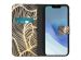 iMoshion Coque silicone design iPhone 14 - Golden Leaves