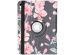 imoshion Coque tablette Design rotatif à 360° iPad 10 (2022) 10.9 pouces - Blossom Watercolor Black