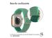 imoshion Bande élastique en nylon Apple Watch Series 1-10 / SE / Ultra (2) - 42/44/45/46/49 mm - Turquoise