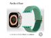 imoshion Bande élastique en nylon Apple Watch Series 1-10 / SE / Ultra (2) - 42/44/45/46/49 mm - Turquoise