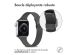 imoshion Bracelet pliant Milanese Apple Watch Series 1-9 / SE - 38/40/41 mm / Series 10 - 42 mm - Noir