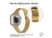 imoshion Bracelet pliant Milanese Apple Watch Series 1-10 / SE / Ultra (2) - 42/44/45/46/49 mm - Dorée