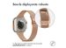 iMoshion Bracelet pliant Milanese Apple Watch Series 1-9 / SE / Ultra (2) - 42/44/45/49 mm - Rose Dorée