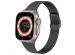 imoshion Bracelet pliant Milanese Apple Watch Series 1-10 / SE / Ultra (2) - 42/44/45/46/49 mm - Noir