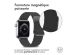 imoshion Bracelet en cuir magnétique Apple Watch Series 1-9 / SE - 38/40/41 mm / Series 10 - 42 mm - Noir