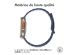 imoshion Bracelet en cuir magnétique Apple Watch Series 1-10 / SE / Ultra (2) - 42/44/45/46/49 mm - Bleu